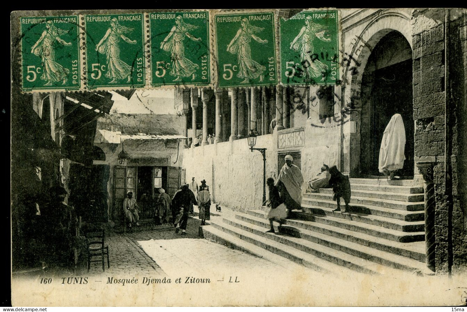 TUNIS Mosquée Djemaa El Zitoun LL 1921 - Tunesien