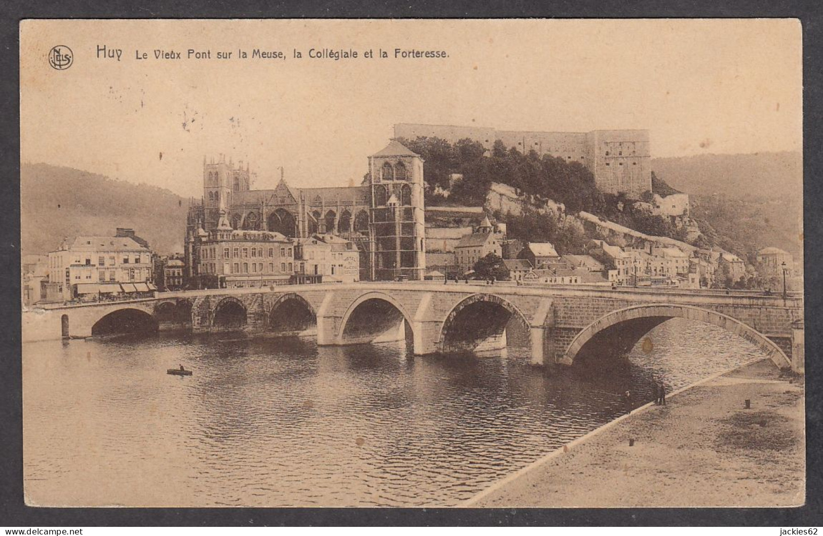 105075/ HUY, Le Vieux Pont Sur La Meuse, La Collégiale Et La Forteresse - Huy
