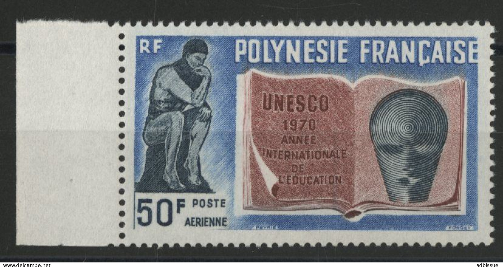 POLYNESIE Poste Aérienne PA N° 39 Neuf ** (MNH) "UNESCO" TB - Unused Stamps