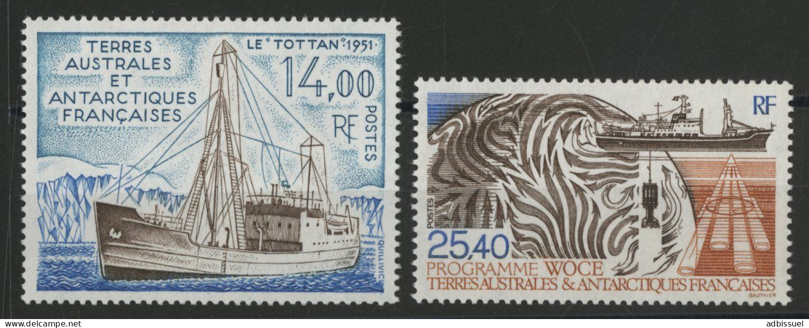 TAAF N° 169 + 170 Neuf ** (MNH) COTE 18,90 € TB - Unused Stamps