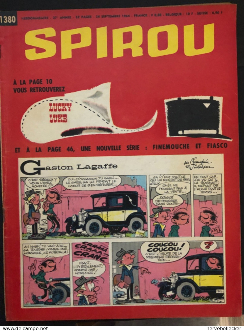 Spirou Hebdomadaire N° 1380 -1964 - Spirou Magazine