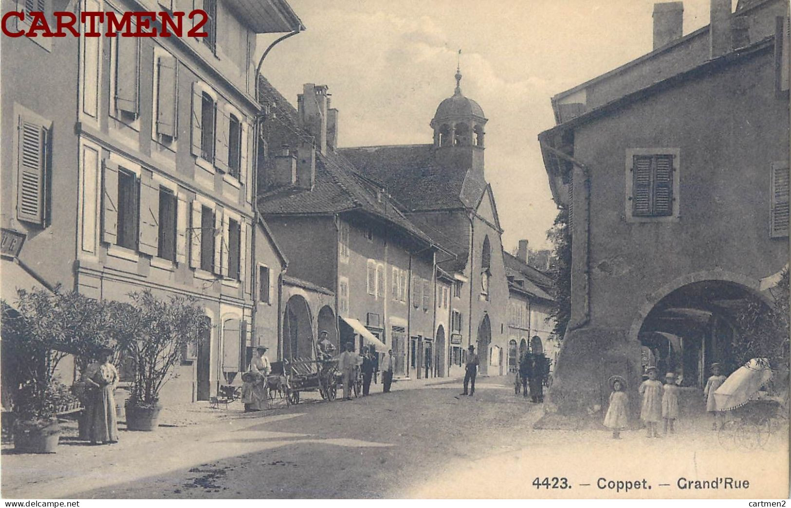 COPPET GRAND'RUE ANIMEE CANTON DE VAUD SUISSE - Coppet