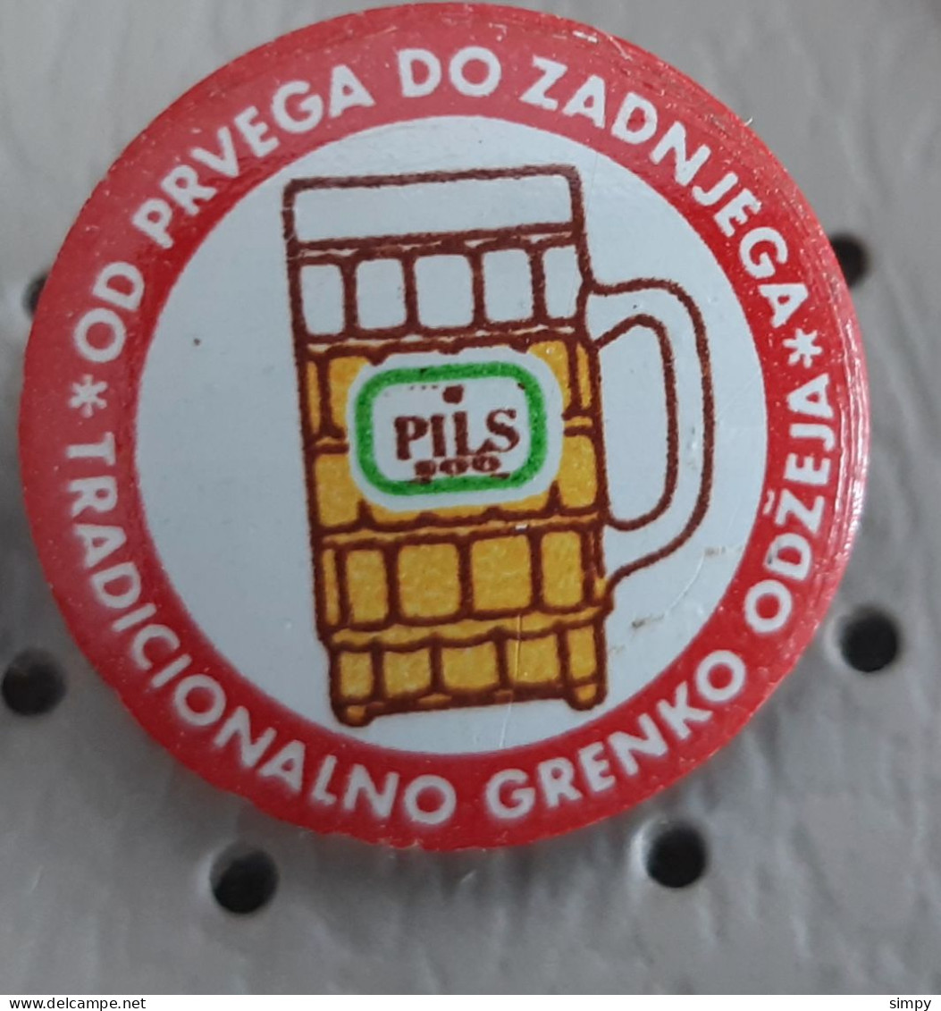 Brewery Talis Maribor Pils 200 Beer Birra Bier Pivo Brau Slovenia Vintage Pin - Beer
