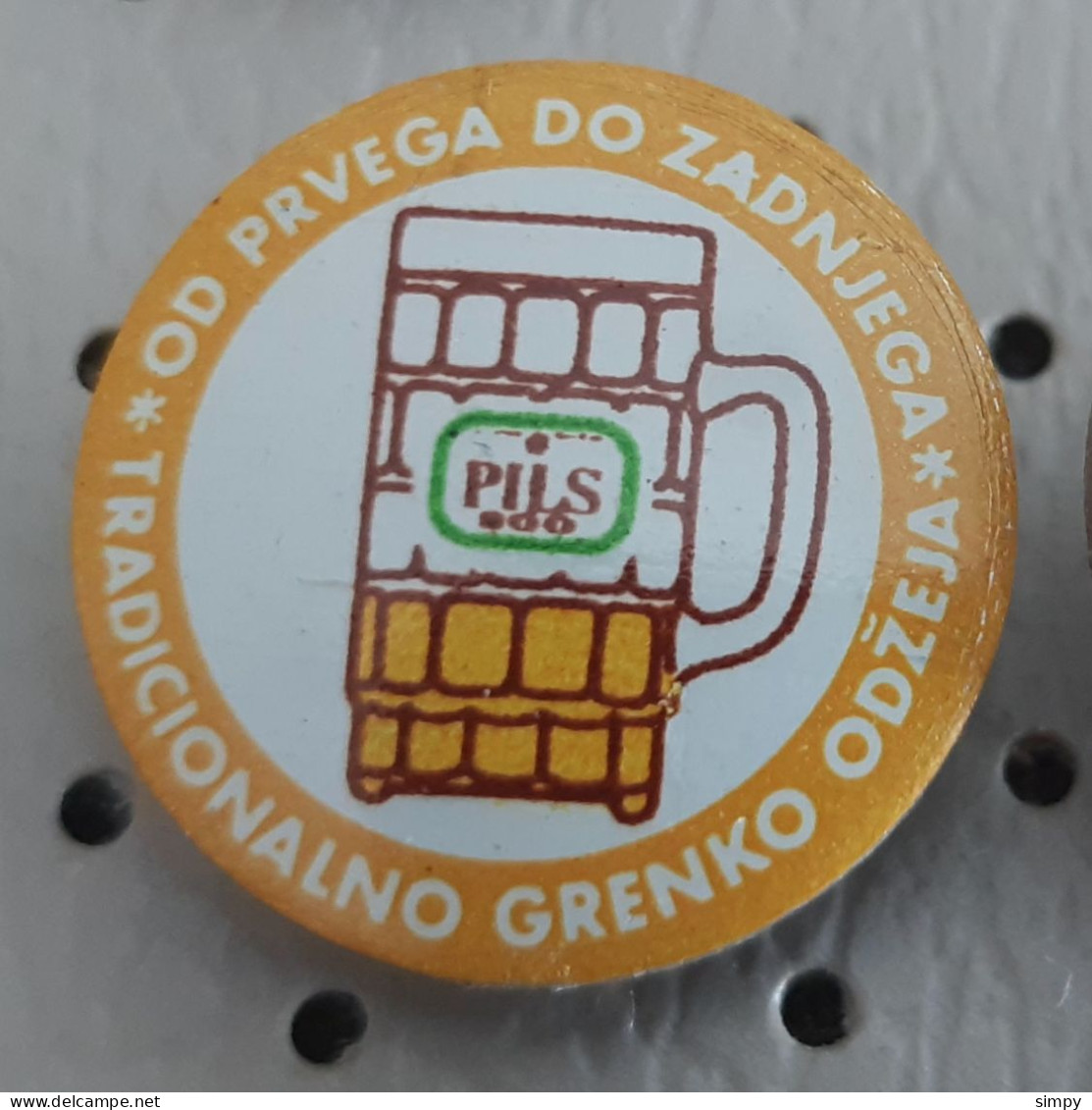 Brewery Talis Maribor Pils 200 Beer Birra Bier Pivo Brau Slovenia Vintage Pin - Cerveza