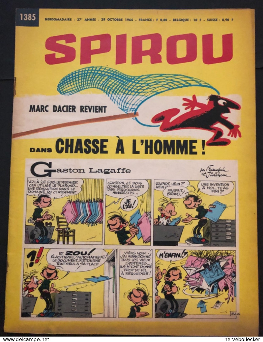 Spirou Hebdomadaire N° 1385 -1964 - Spirou Magazine