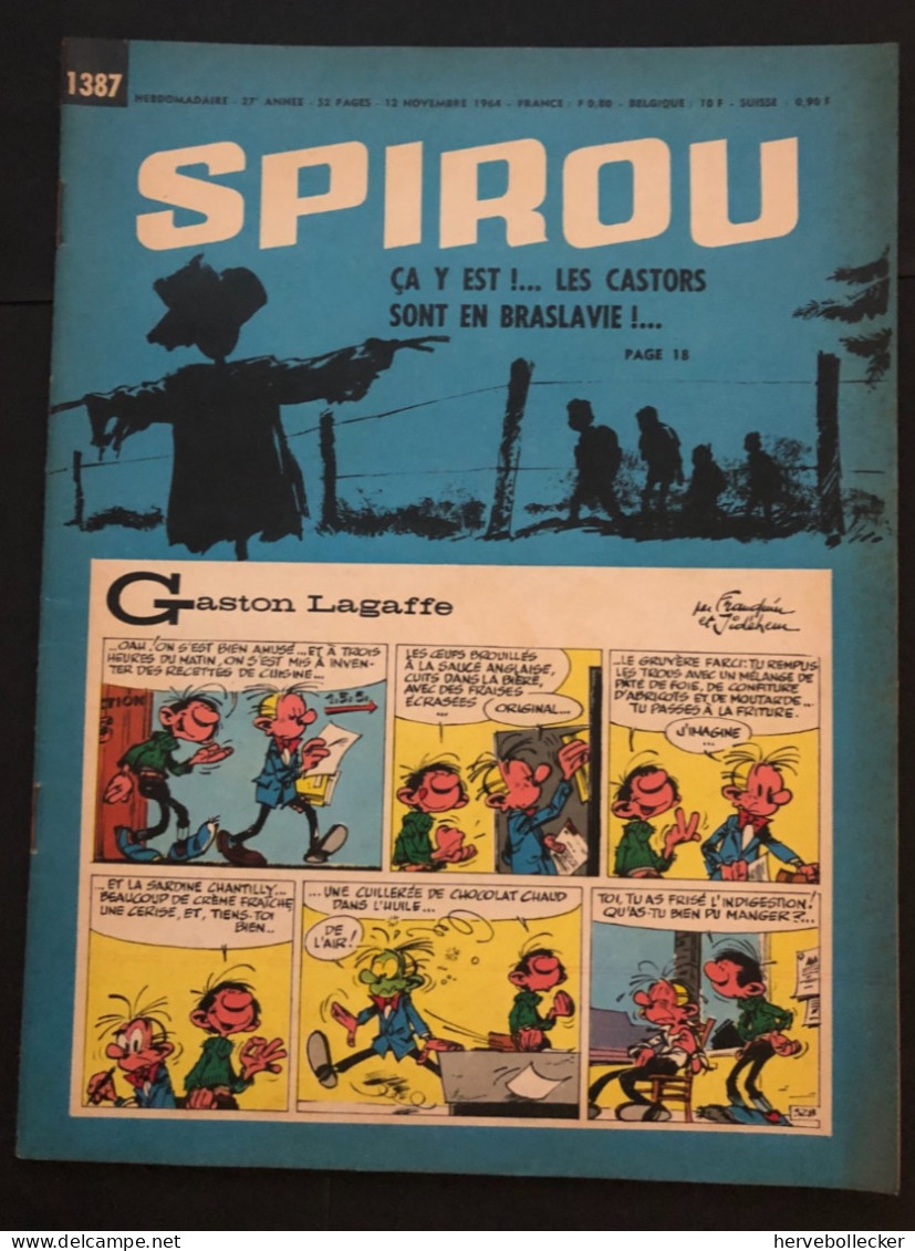 Spirou Hebdomadaire N° 1387 -1964 - Spirou Magazine