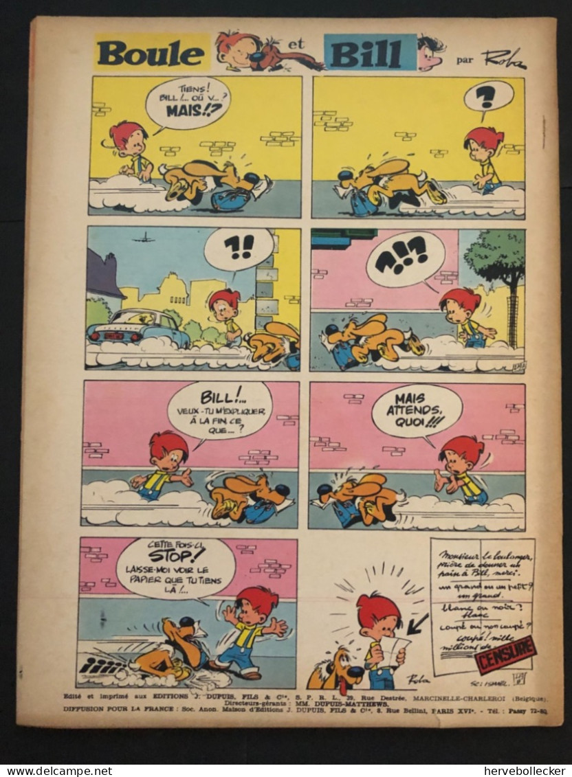 Spirou Hebdomadaire N° 1387 -1964 - Spirou Magazine