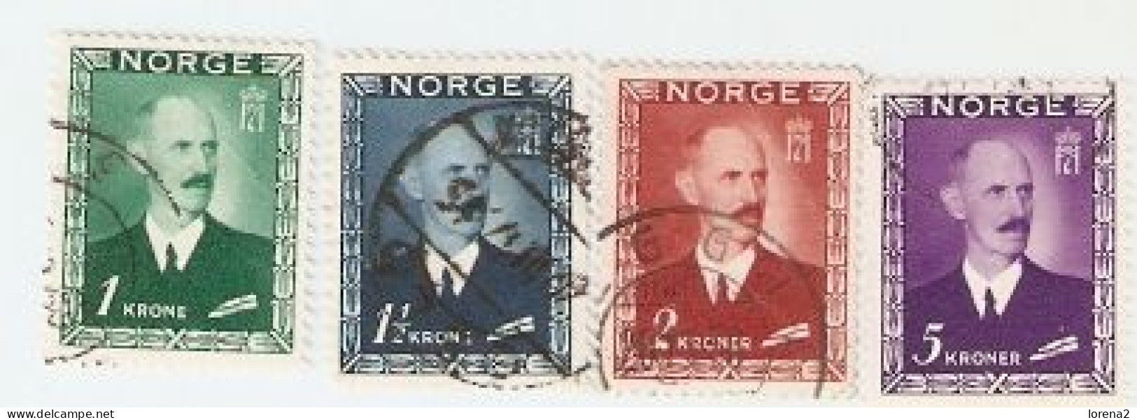 Sellos Usados Noruega. Yvert 285-288. Personajes. Noruega285-288 - Andere & Zonder Classificatie