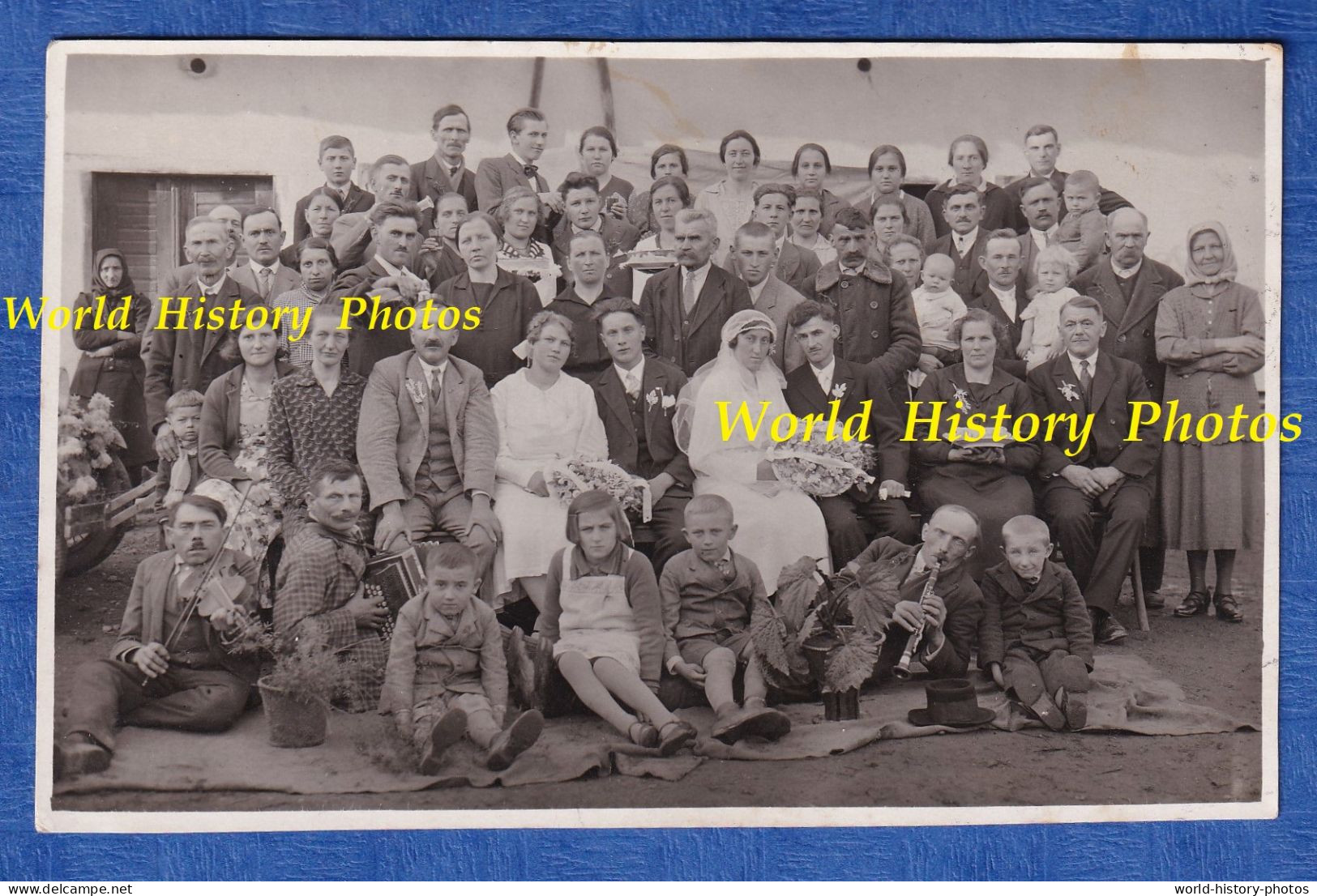 CPA Photo - BODONCI / Bodanci / Prekmurje - Beau Portrait De Famille - 1934 - Costume Folklore Slovenia Puconci - Slovénie