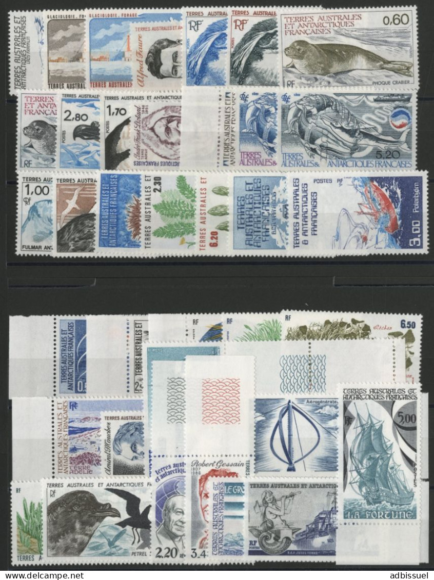 TAAF 1980-1988 N° 91 à 137 Neufs ** (MNH) Ensemble Complet Cote 71,30 € TB - Unused Stamps