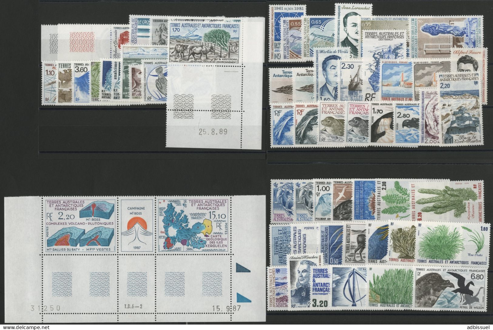 TAAF 1980-1990 N° 91 à 140 Neufs ** (MNH) Ensemble Complet Cote 119,50 € TB - Neufs