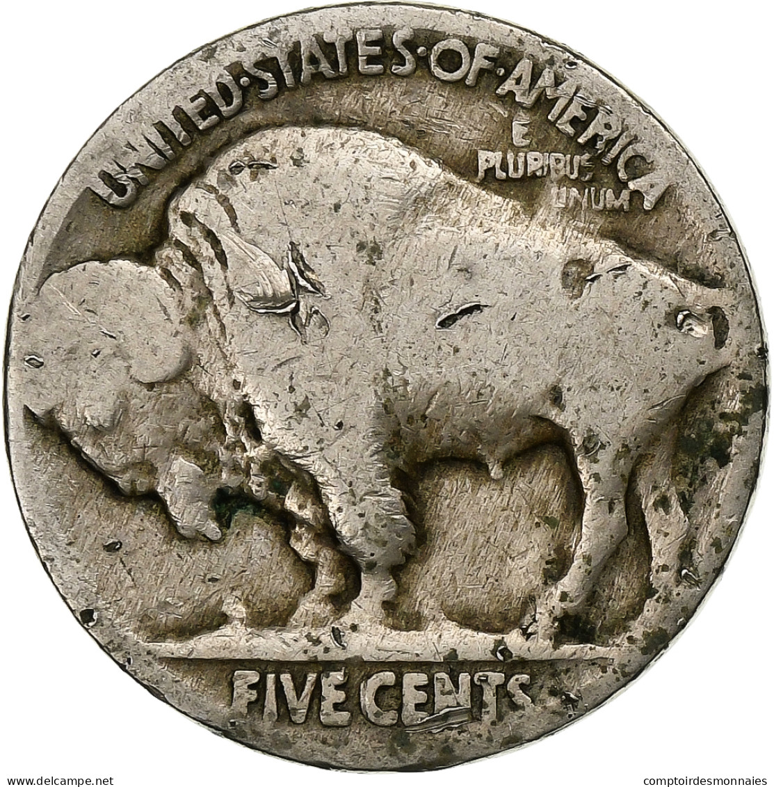 États-Unis, 5 Cents, U.S. Mint, Du Cupronickel, B - 1913-1938: Buffalo