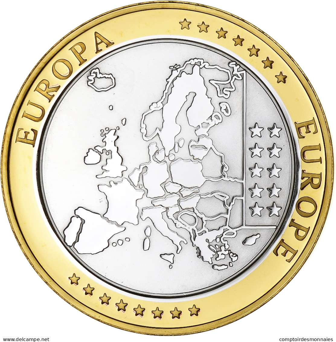 Finlande, Médaille, L'Europe, Cuivre Plaqué Argent, FDC - Autres & Non Classés