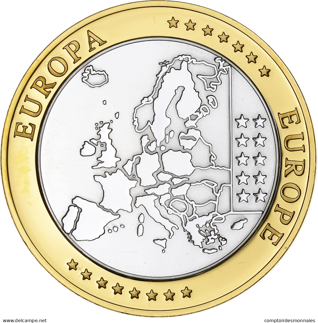 Slovénie, Médaille, L'Europe, Cuivre Plaqué Argent, FDC - Sonstige & Ohne Zuordnung