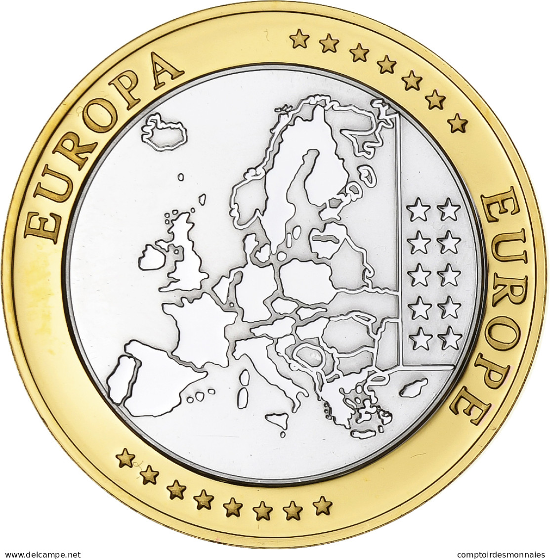 Slovénie, Médaille, L'Europe, Cuivre Plaqué Argent, FDC - Altri & Non Classificati