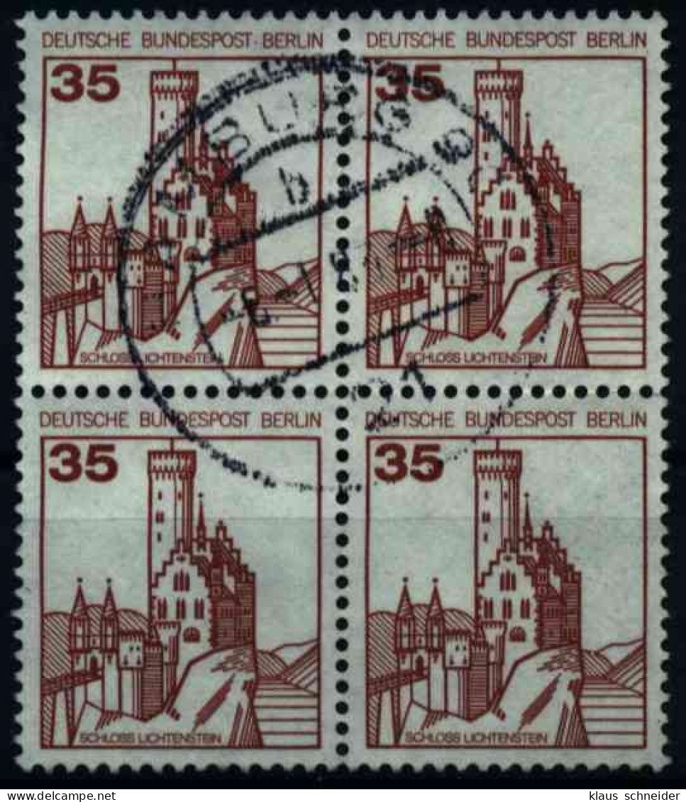 BERLIN DS BURGEN U. SCHLÖSSER Nr 673 Gestempelt VIERERBL X0E3A12 - Used Stamps