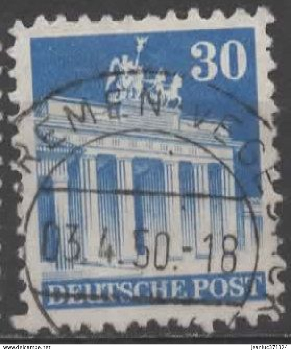 ALLEMAGNE BIZONE N° 56 O Y&T 1948 Porte De Brandebourg - Used Stamps