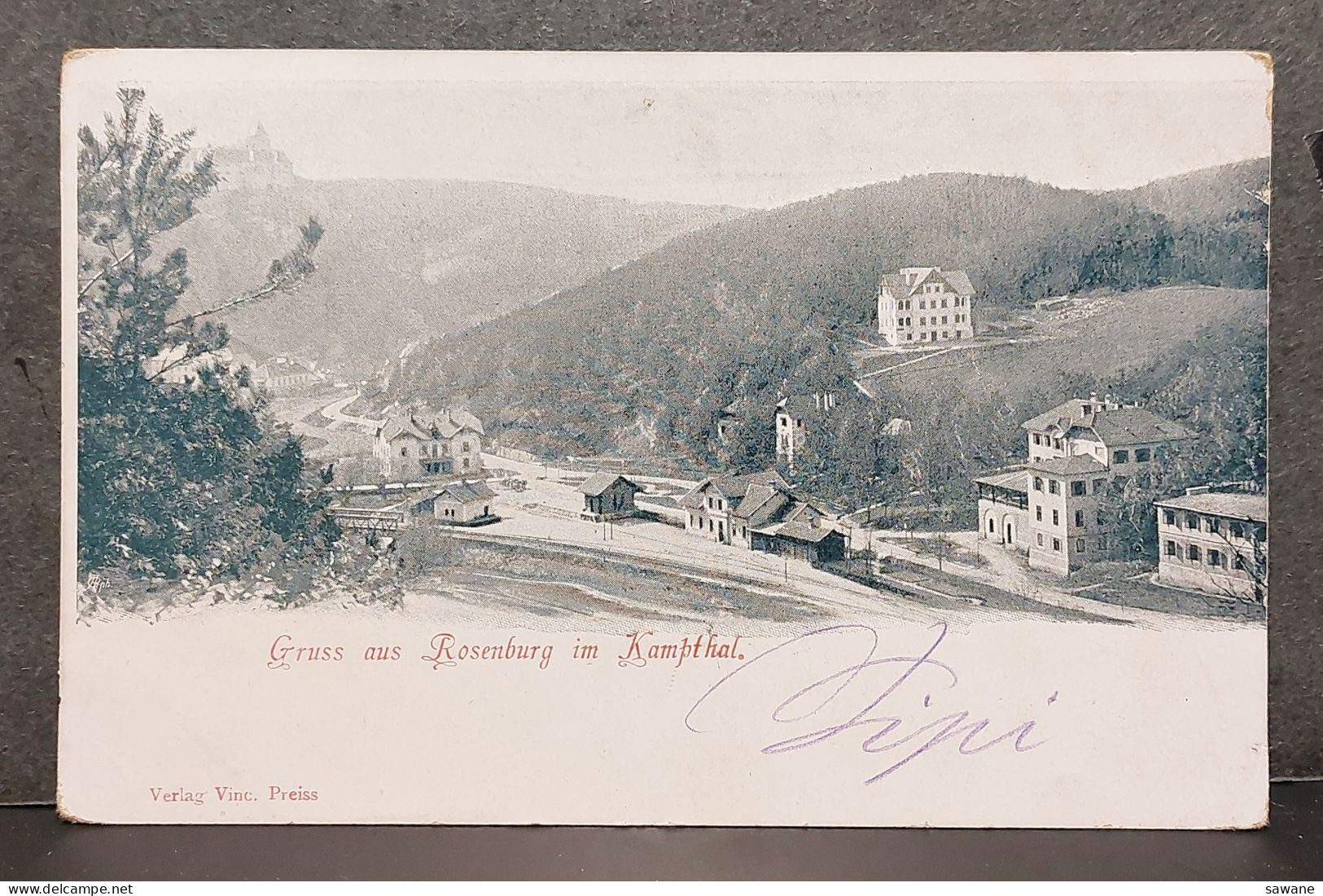 AUTRICHE ,GRUSS AUS ROSENBURG IM KAMPTHAL ,  1899 , LOT 200 - Rosenburg