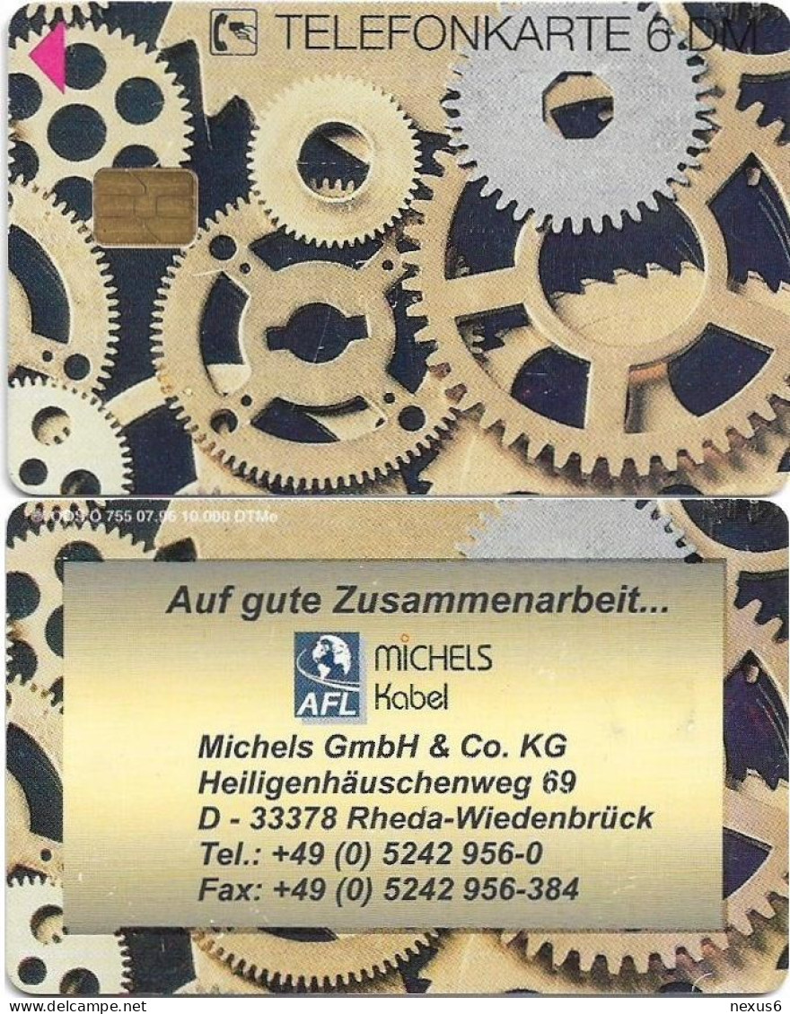 Germany - Auf Eine Gute Zusammenarbeit (Overprint ''Michels Kabel'') - O 0755 - 07.1996, 6DM, Used - O-Series : Series Clientes Excluidos Servicio De Colección