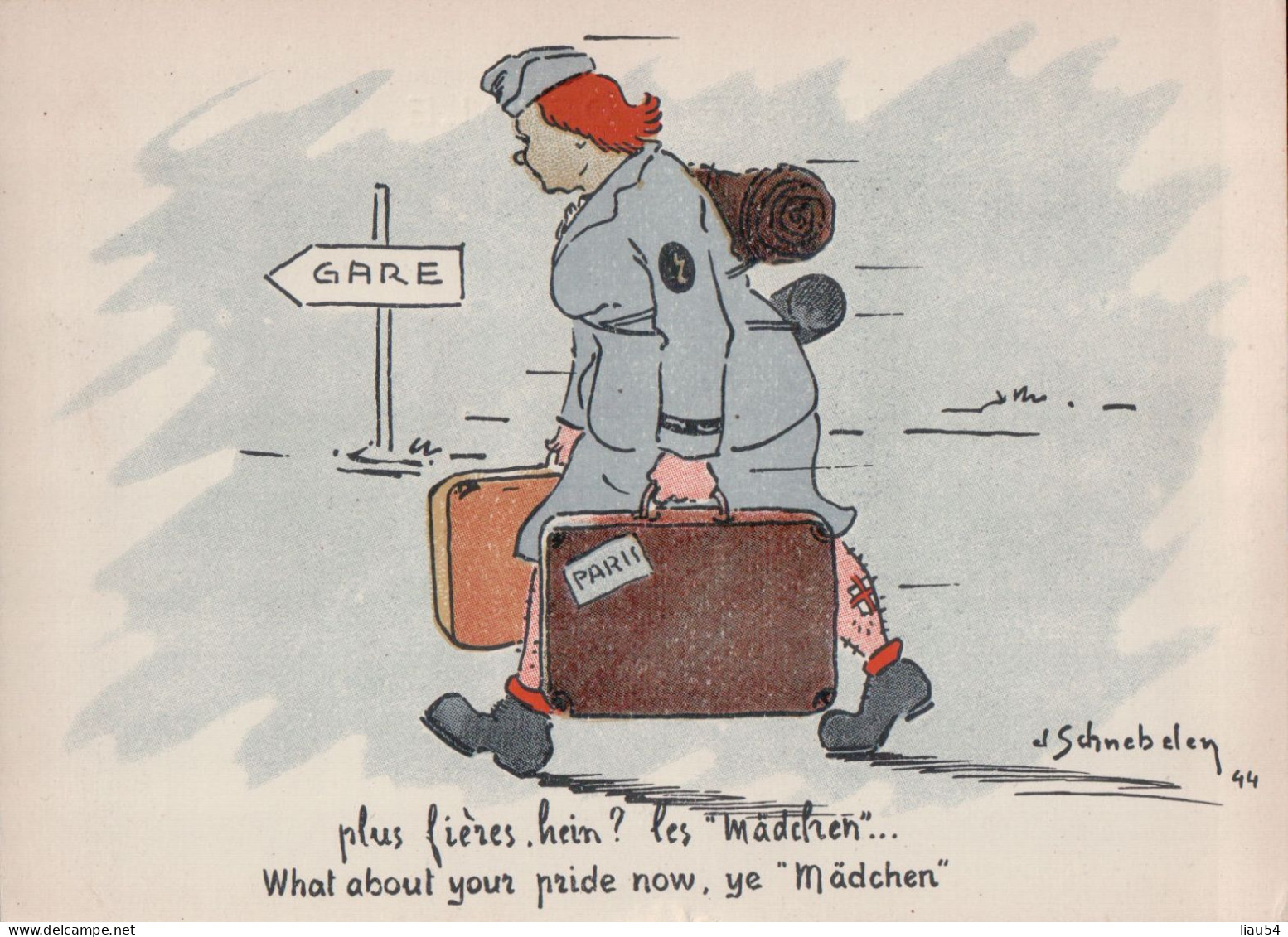 Illustrateur SCHNEBELEN Plus Fières Hein? Les Mädchen - Weltkrieg 1939-45