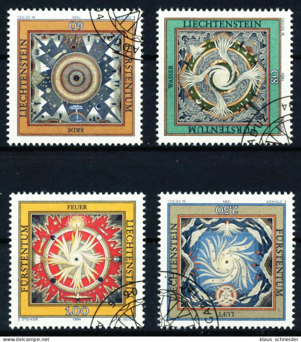 LIECHTENSTEIN 1994 Nr 1099-1102 Gestempelt SA1916A - Used Stamps