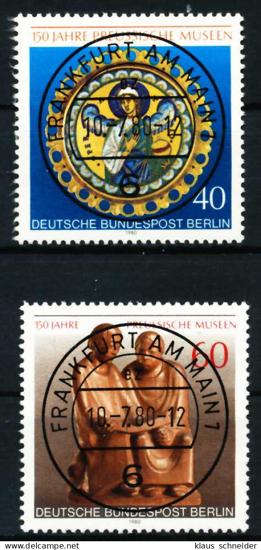 BERLIN 1980 Nr 625-626 Zentrisch Gestempelt X620FBA - Oblitérés