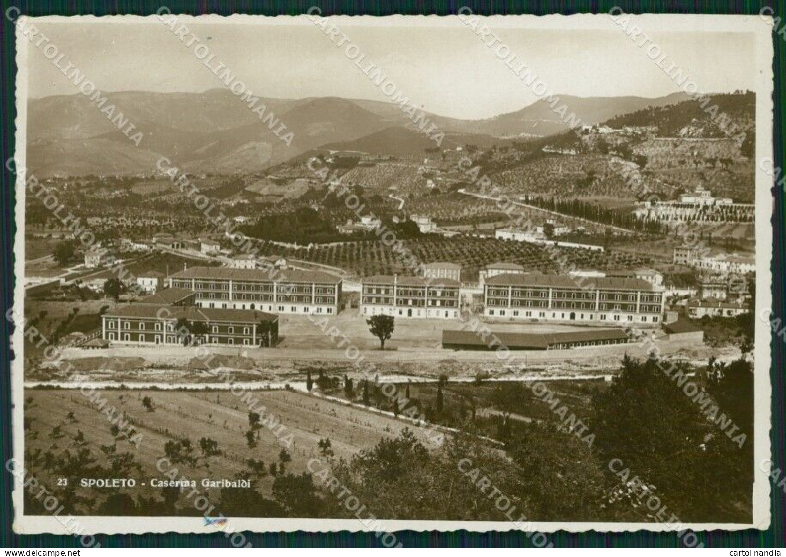 Perugia Spoleto Caserma PIEGHINA Foto FG Cartolina ZK4676 - Perugia