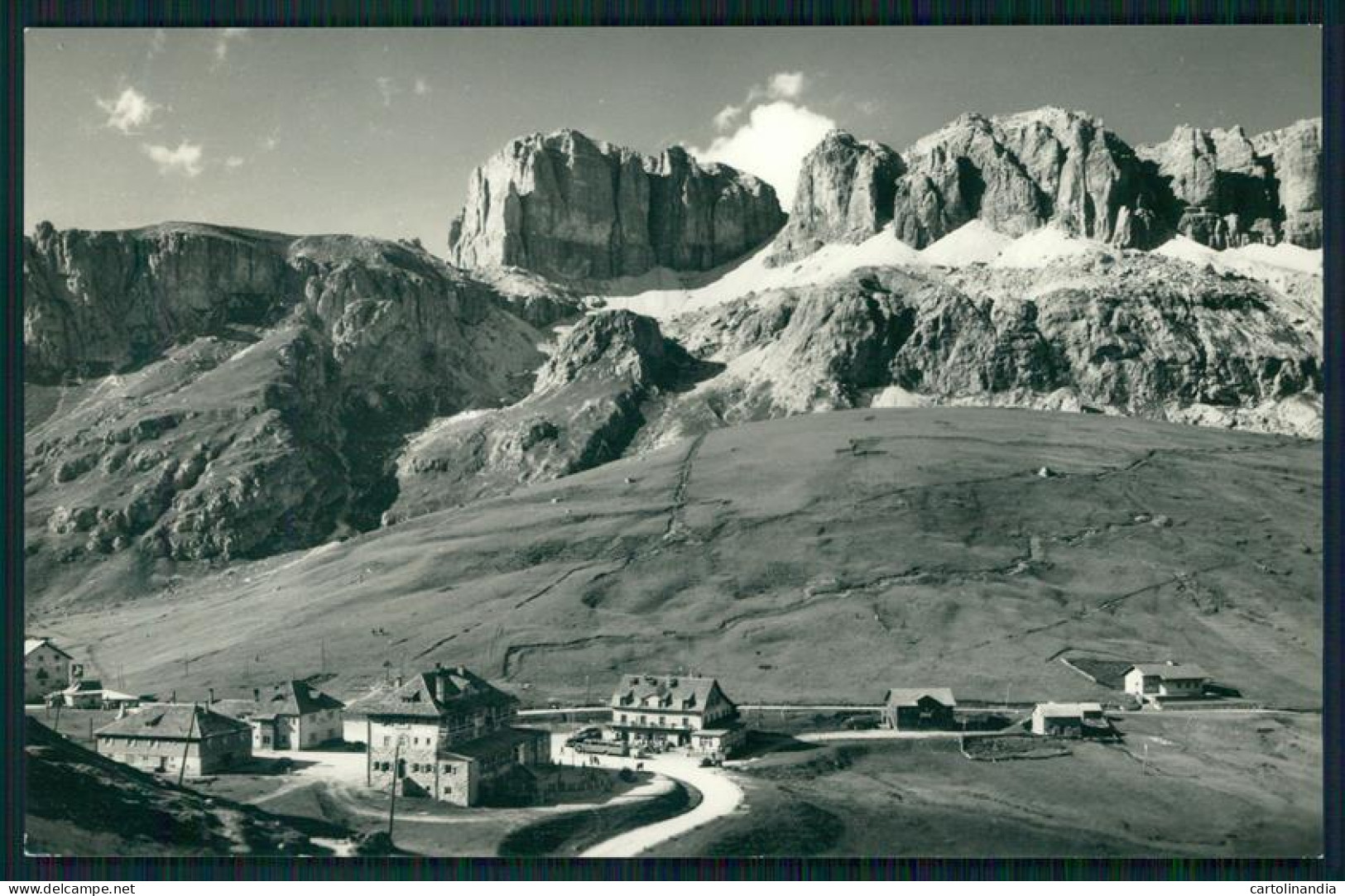 Trento Passo Pordoi Gruppo Sella Foto Cartolina MZ5320 - Trento