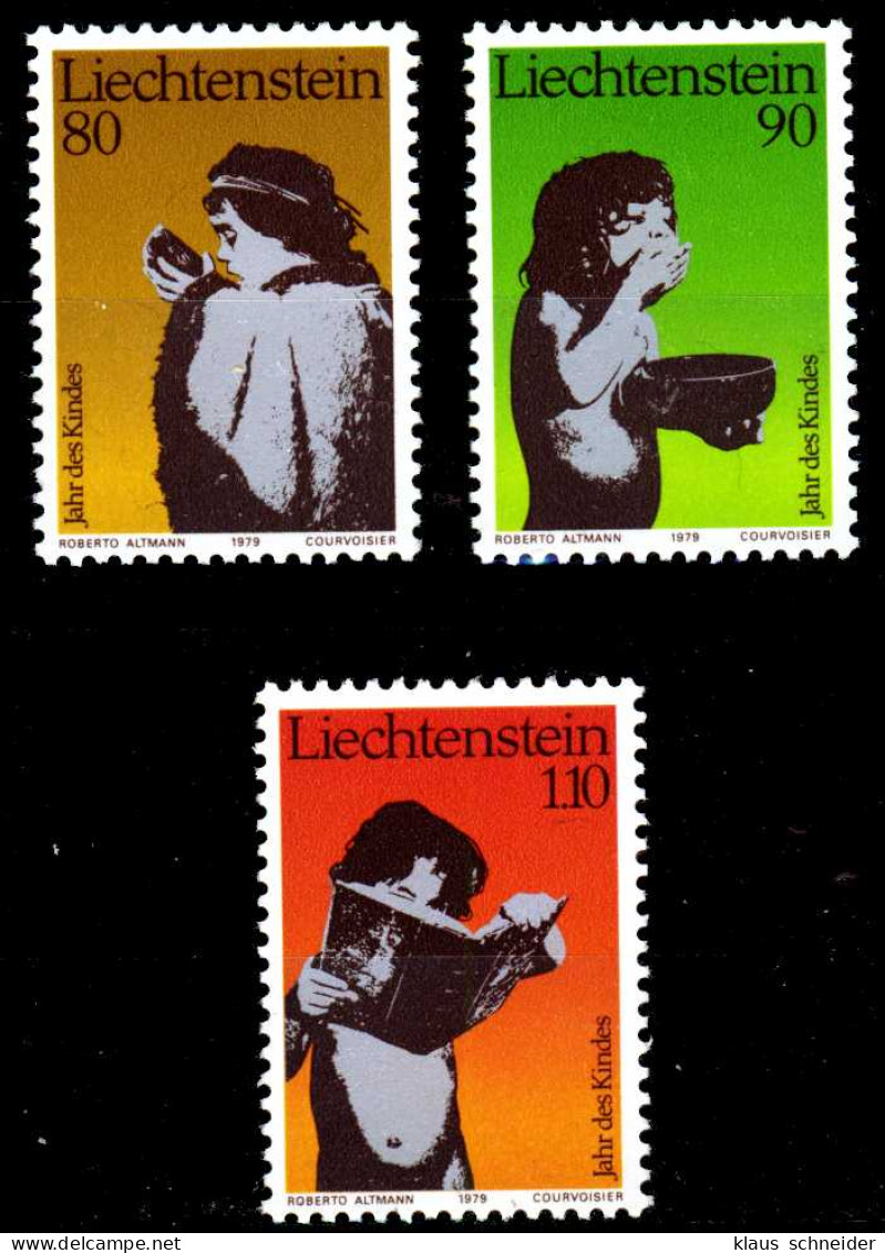 LIECHTENSTEIN 1979 Nr 725-727 Postfrisch SB464AA - Unused Stamps