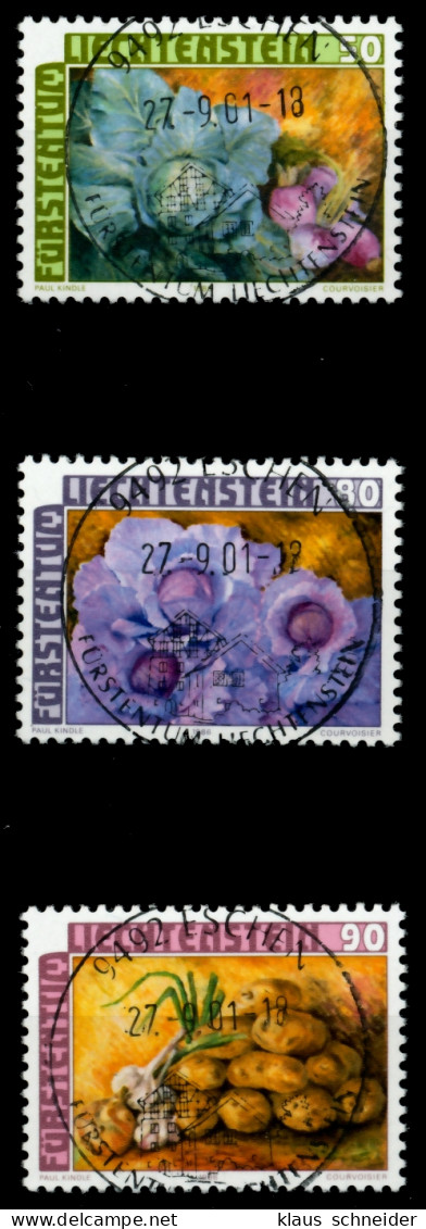 LIECHTENSTEIN 1986 Nr 904-906 Zentrisch Gestempelt X6E675A - Usados