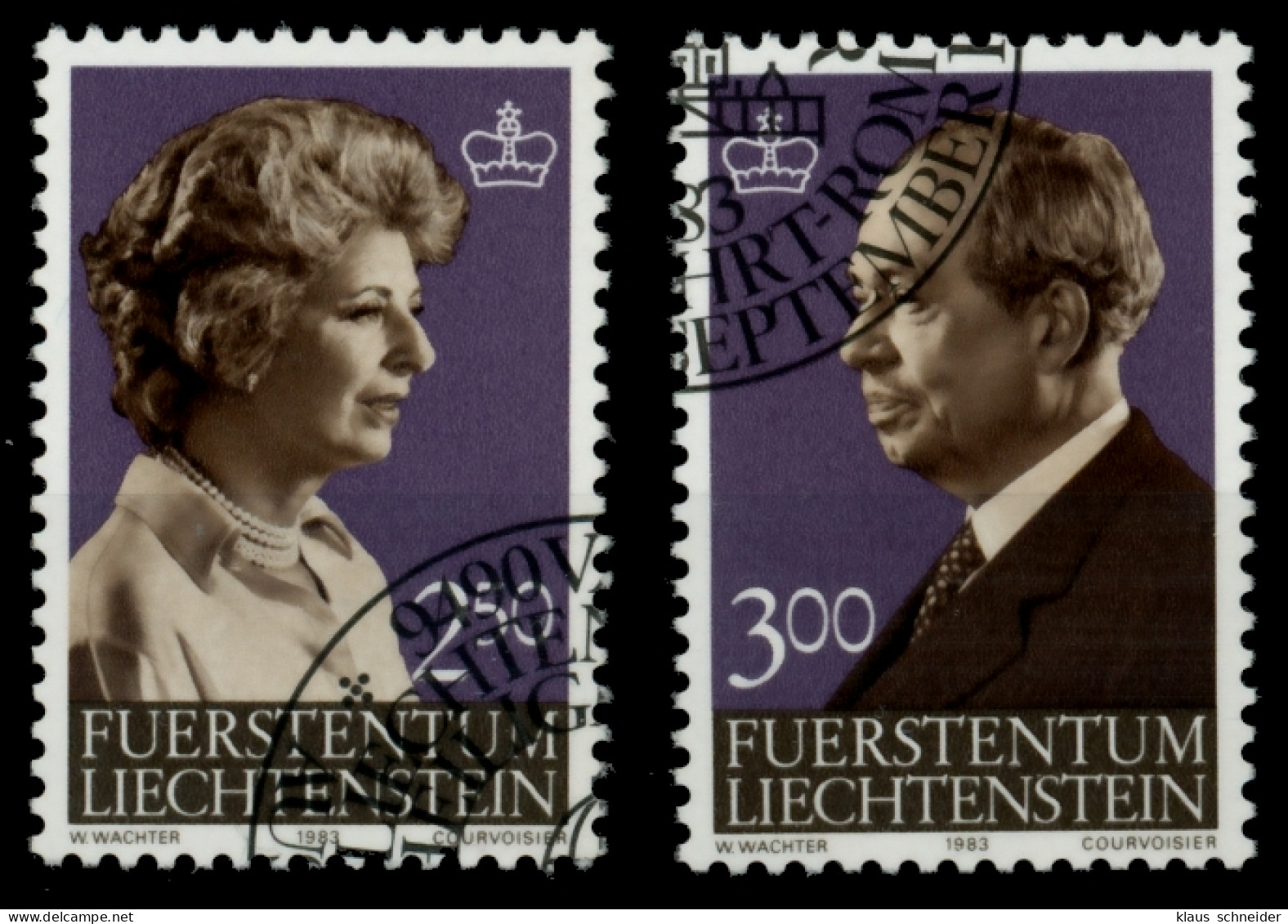 LIECHTENSTEIN 1983 Nr 828-829 Gestempelt SB4A372 - Used Stamps