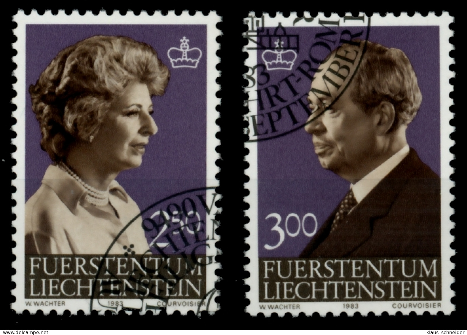 LIECHTENSTEIN 1983 Nr 828-829 Gestempelt SB4A36A - Used Stamps