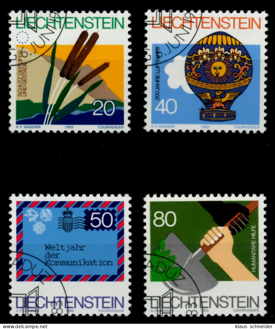LIECHTENSTEIN 1983 Nr 824-827 Gestempelt SB4A37E - Used Stamps