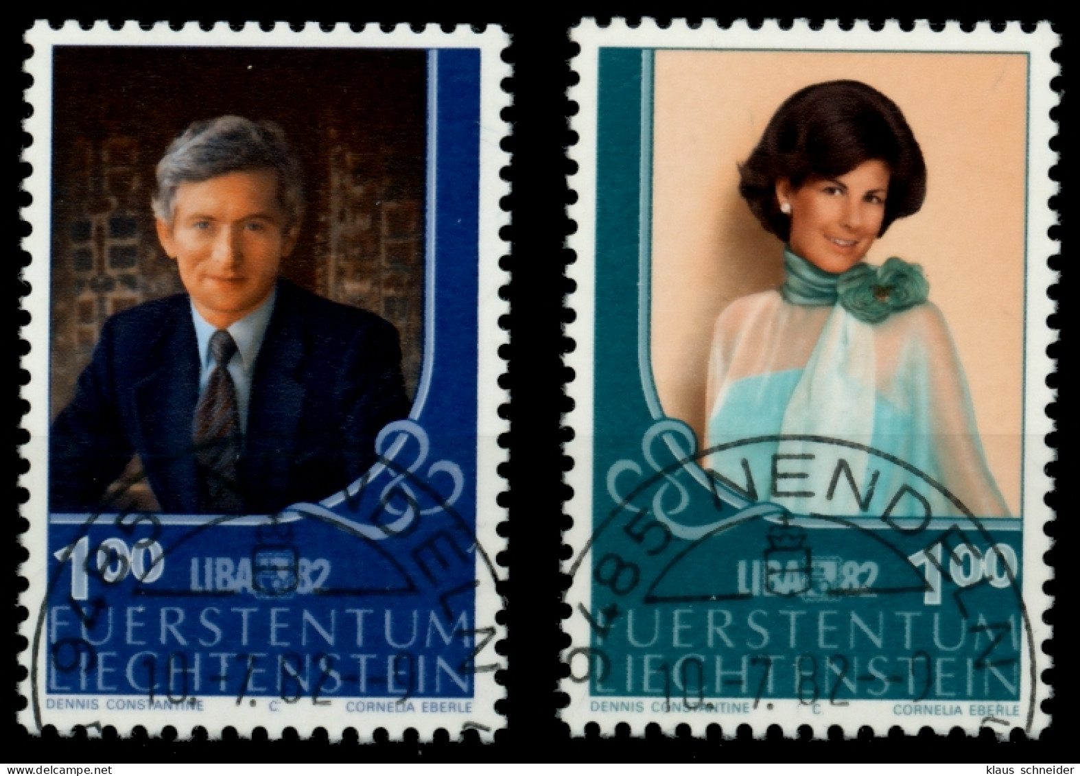 LIECHTENSTEIN 1982 Nr 797-798 Zentrisch Gestempelt X6E6A66 - Used Stamps