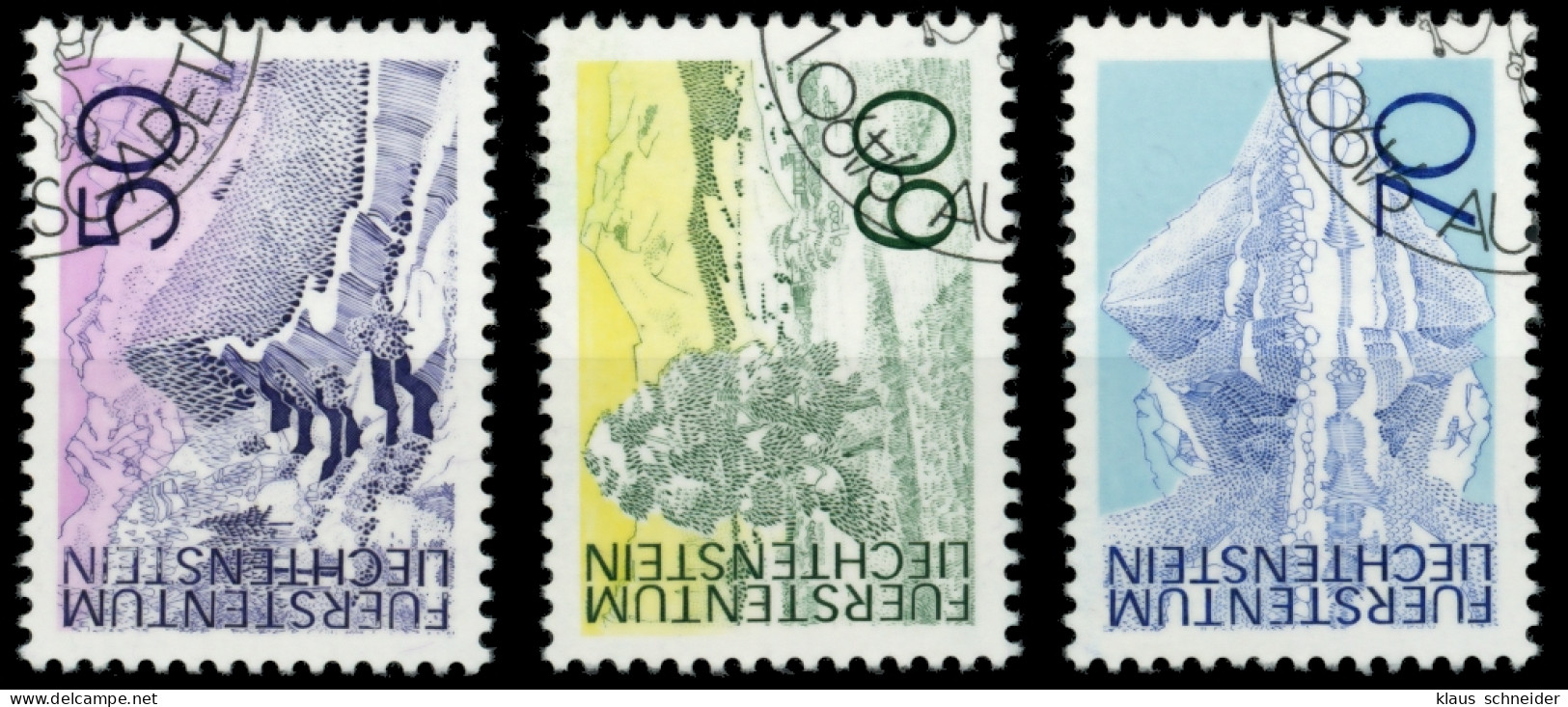 LIECHTENSTEIN 1973 Nr 584-586 Gestempelt X6E95FE - Used Stamps