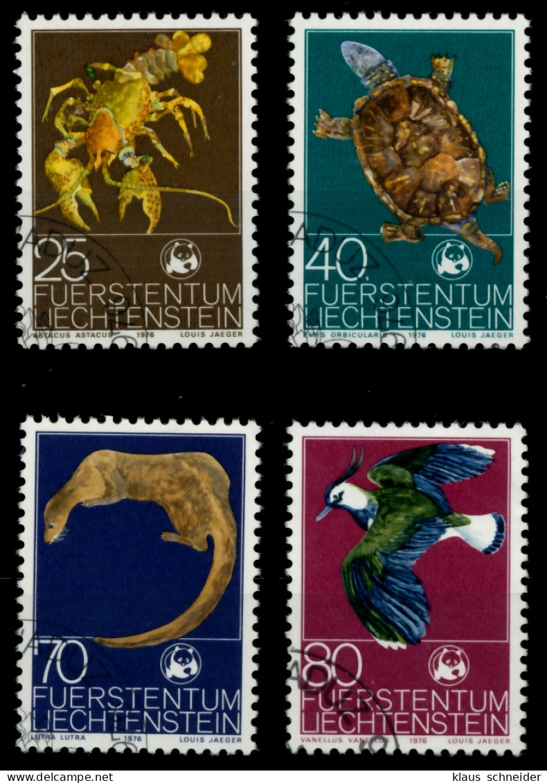 LIECHTENSTEIN 1976 Nr 644-647 Gestempelt SB4E07A - Used Stamps