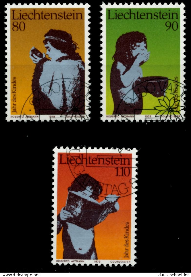 LIECHTENSTEIN 1979 Nr 725-727 Gestempelt X6E990E - Used Stamps