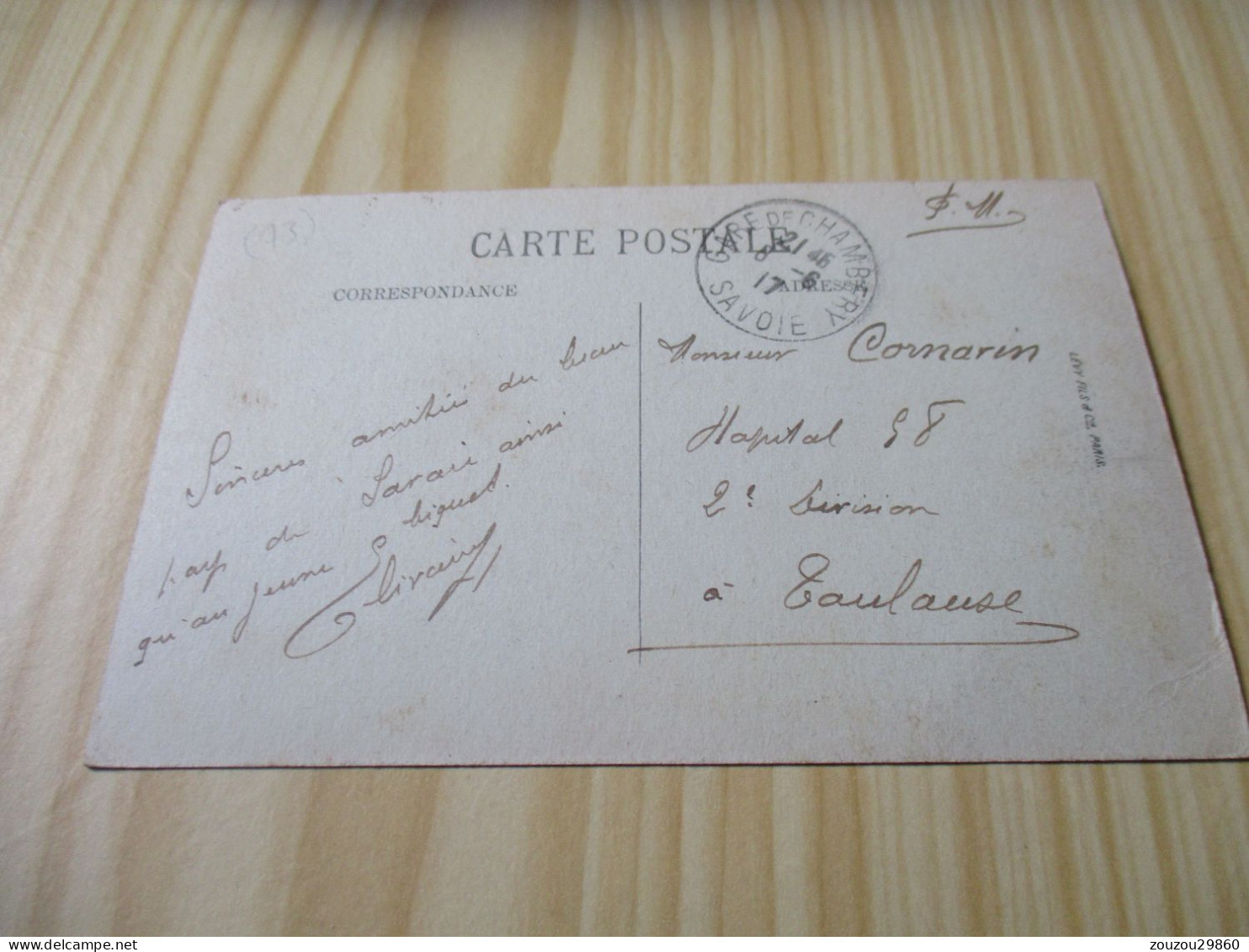 CPA Chambéry (73).La Préfecture - Carte Oblitérée Le 08/06/1917. - Chambery