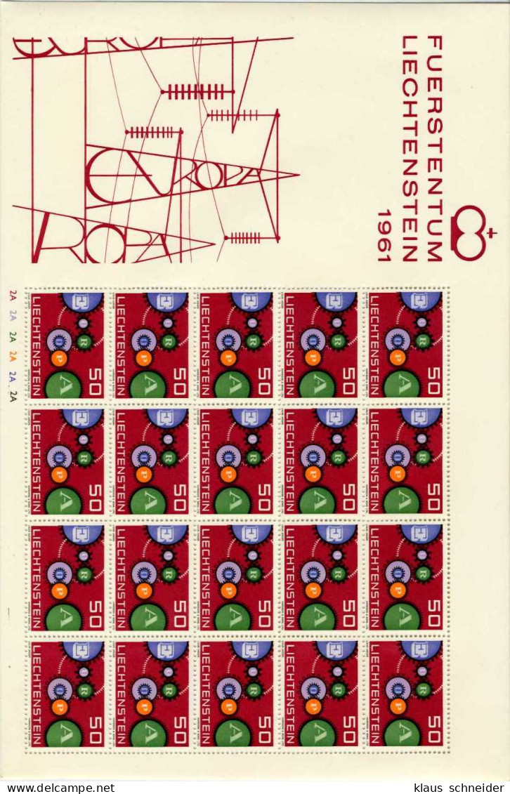 LIECHTENSTEIN BLOCK KLEINBOGEN Nr 414I BO2A Postfrisch S54517A - Blokken