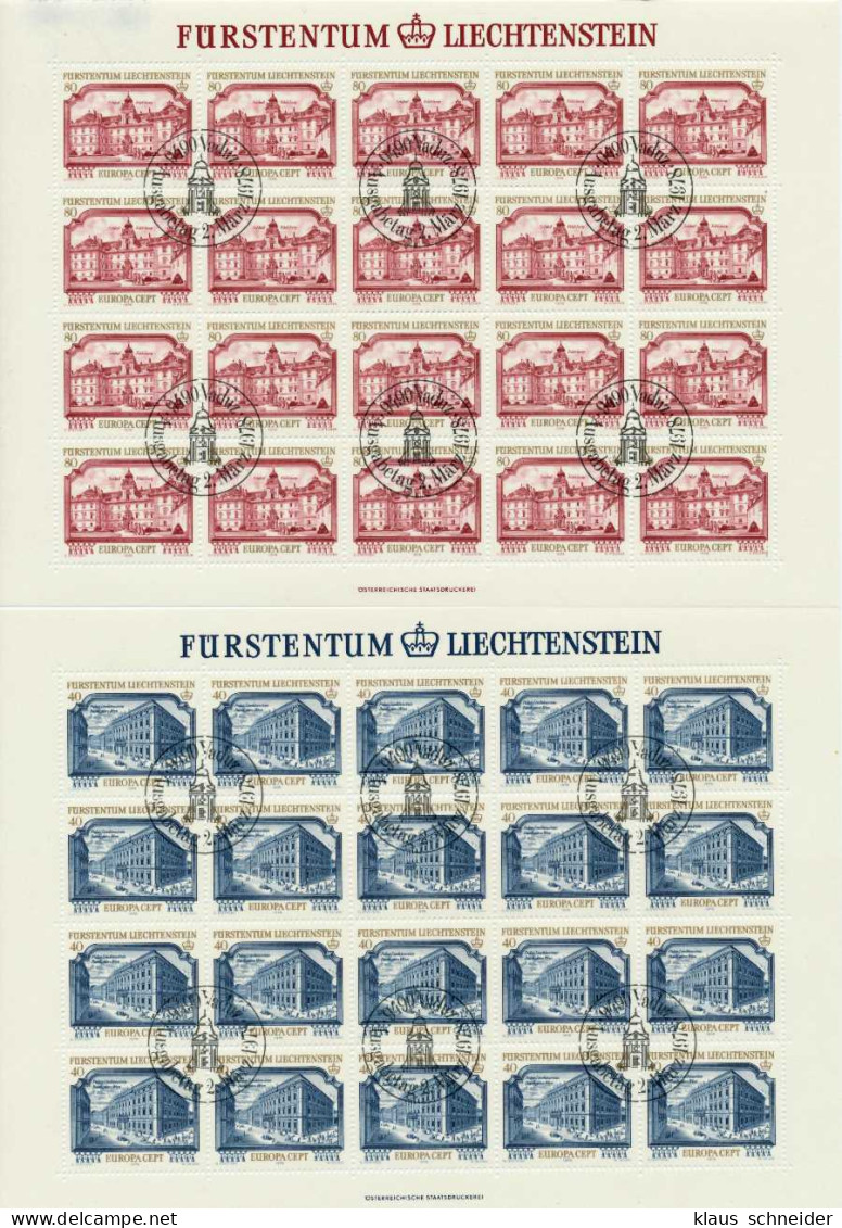 LIECHTENSTEIN BLOCK KLEINBOGEN Nr 692-693 ESST S5452B6 - Blokken