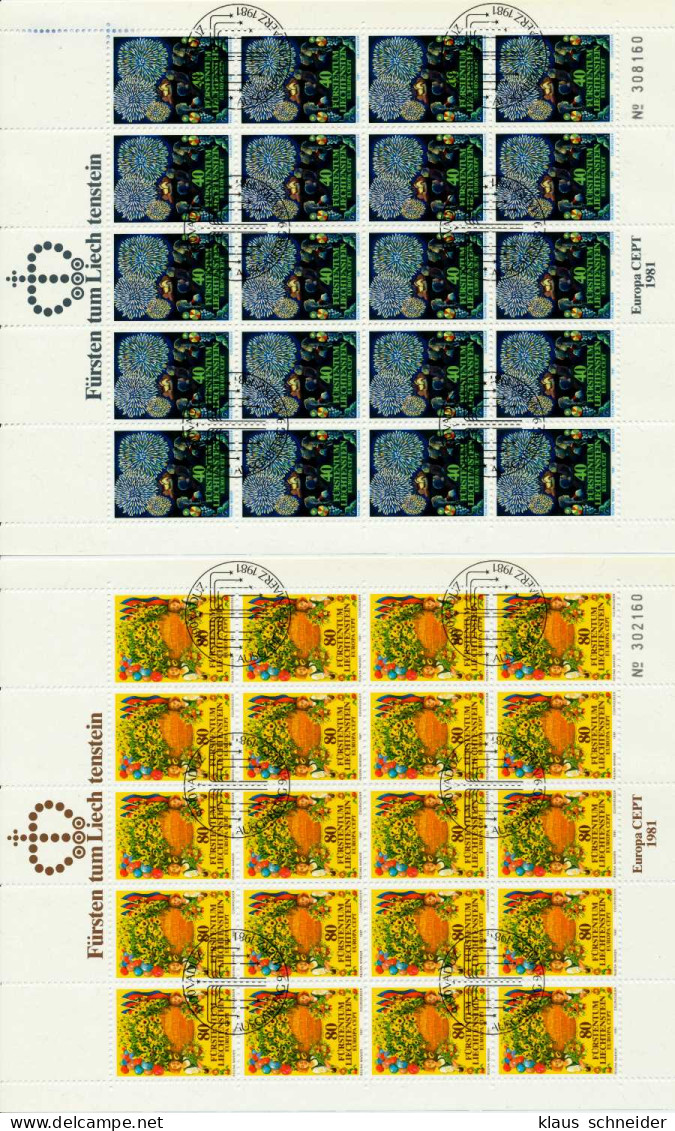 LIECHTENSTEIN BLOCK KLEINBOGEN Nr 764-765 ESST S5452EE - Blocs & Feuillets