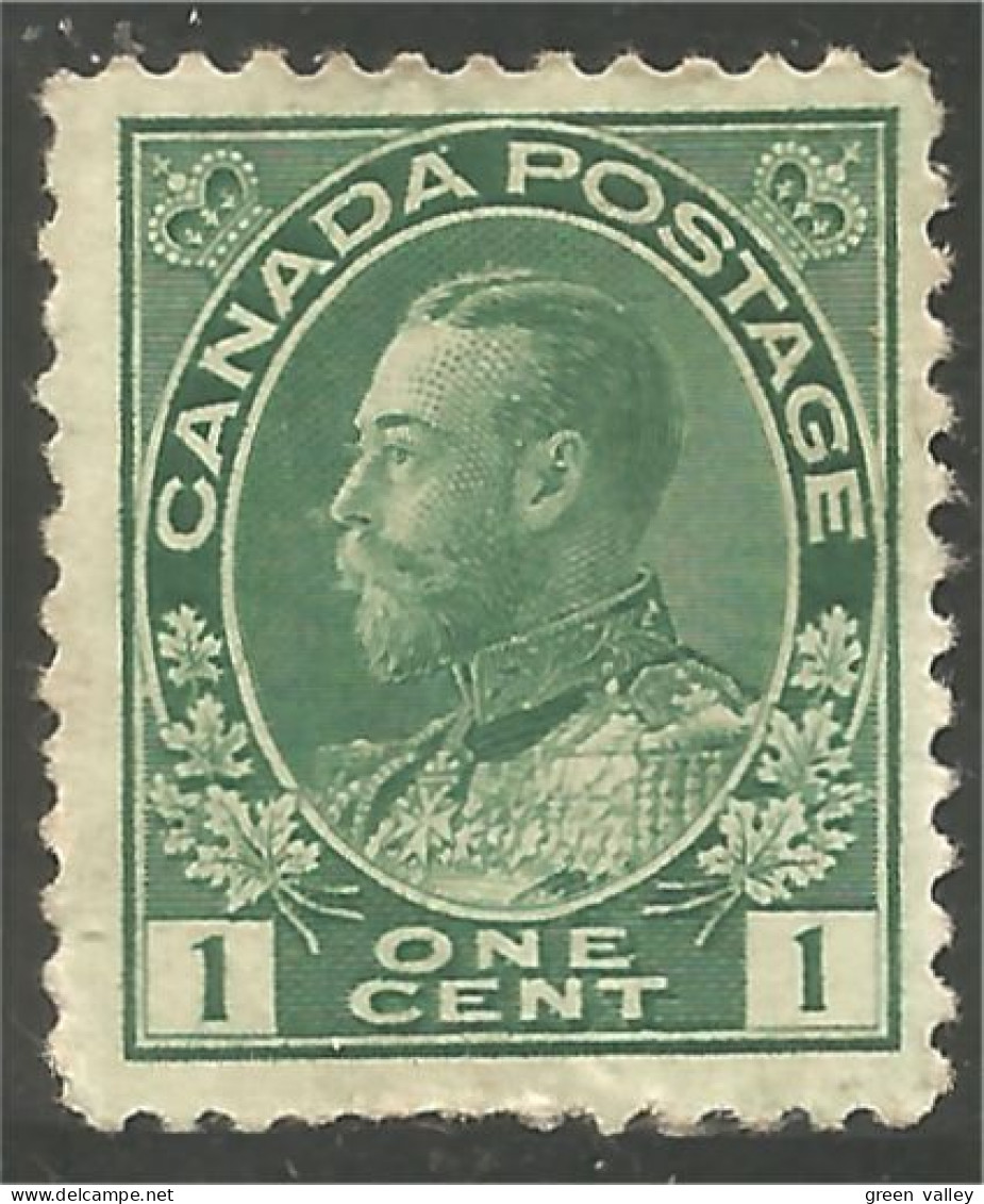 Canada 1911 King George V 1c Vert Green MNG No Gum Neuf Sans Gomme (01-04h) - Nuovi