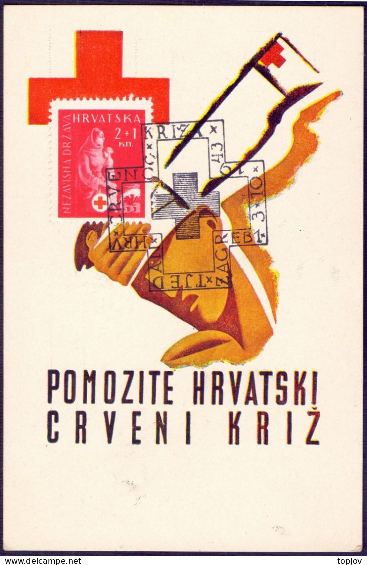 CROATIA -NDH - RED CROSS - MC - 1943 - Croatie