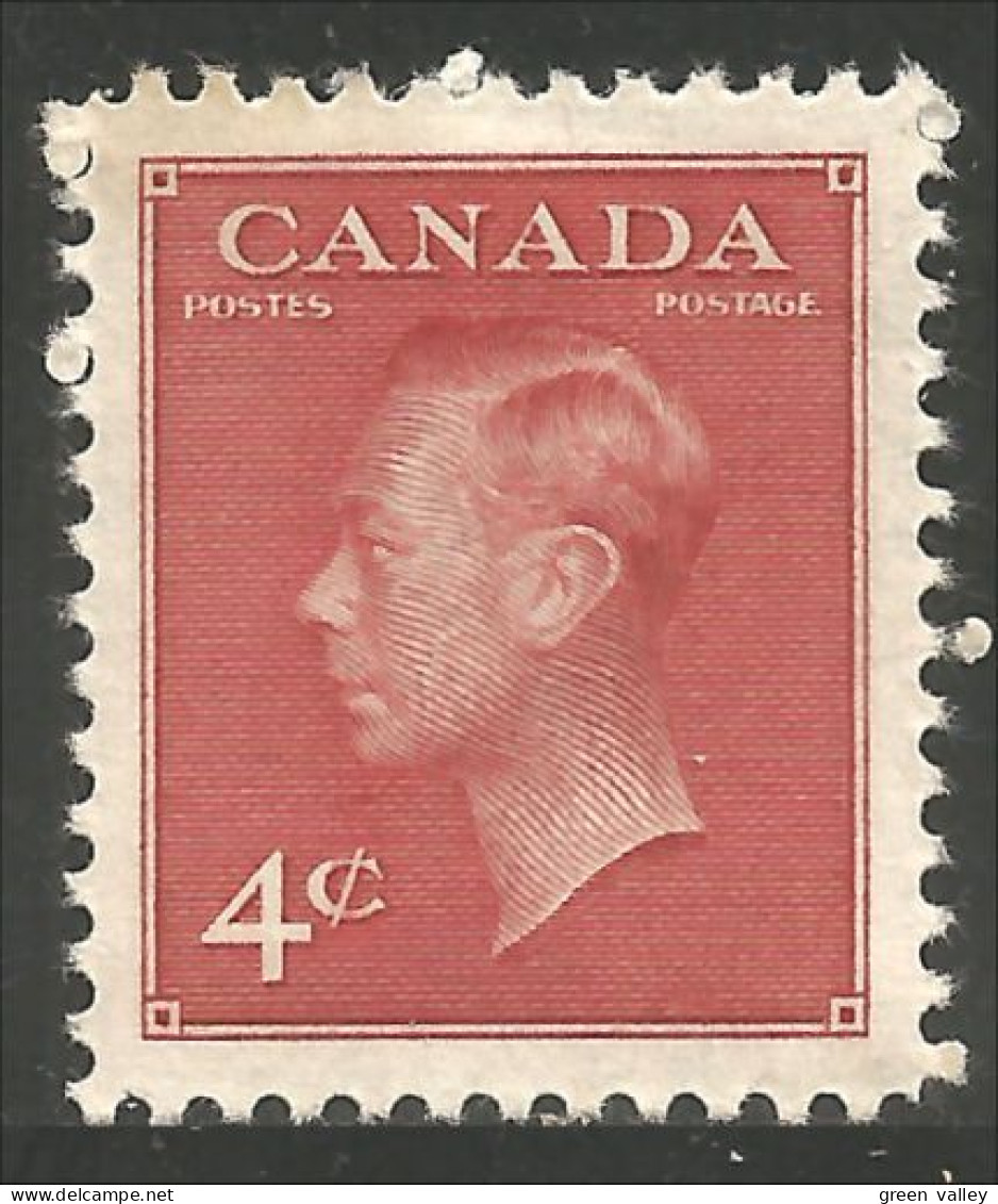 Canada 1949 George VI Sans POSTES-POSTAGE Omitted MNH ** Neuf SC (02-92b) - Royalties, Royals