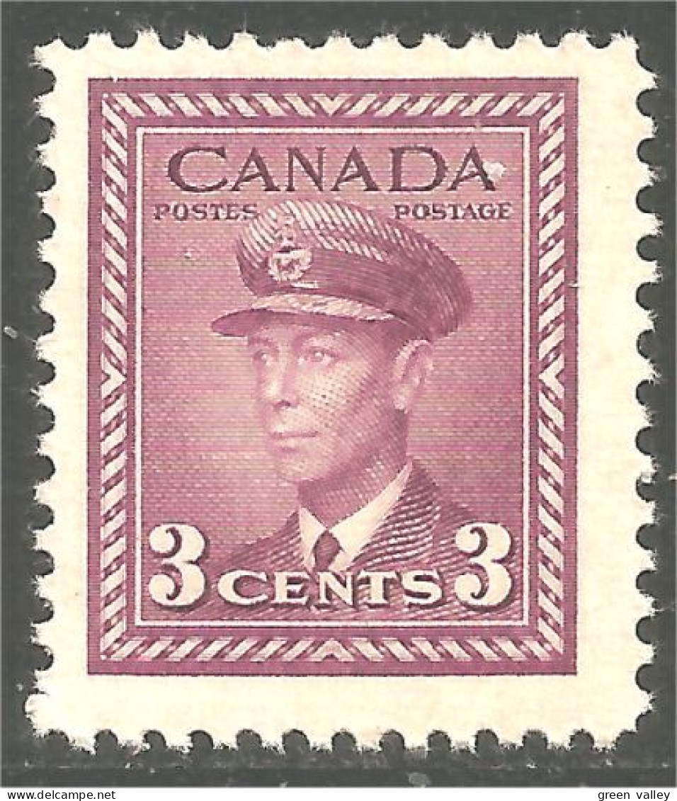 Canada 1942 3c Violet George VI War Issue MNH ** Neuf SC (02-52-3c) - Andere & Zonder Classificatie