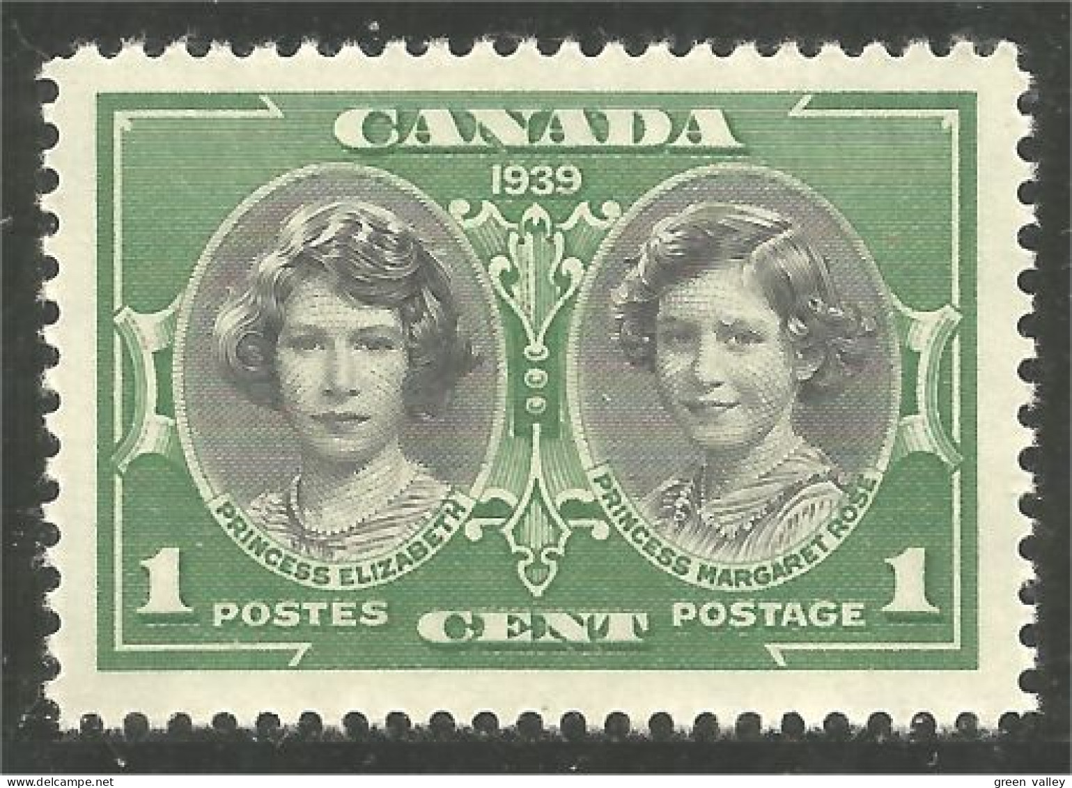 Canada 1937 Royal Visit Princesses Elizabeth Margaret MNH ** Neuf SC (02-46c) - Donne Celebri