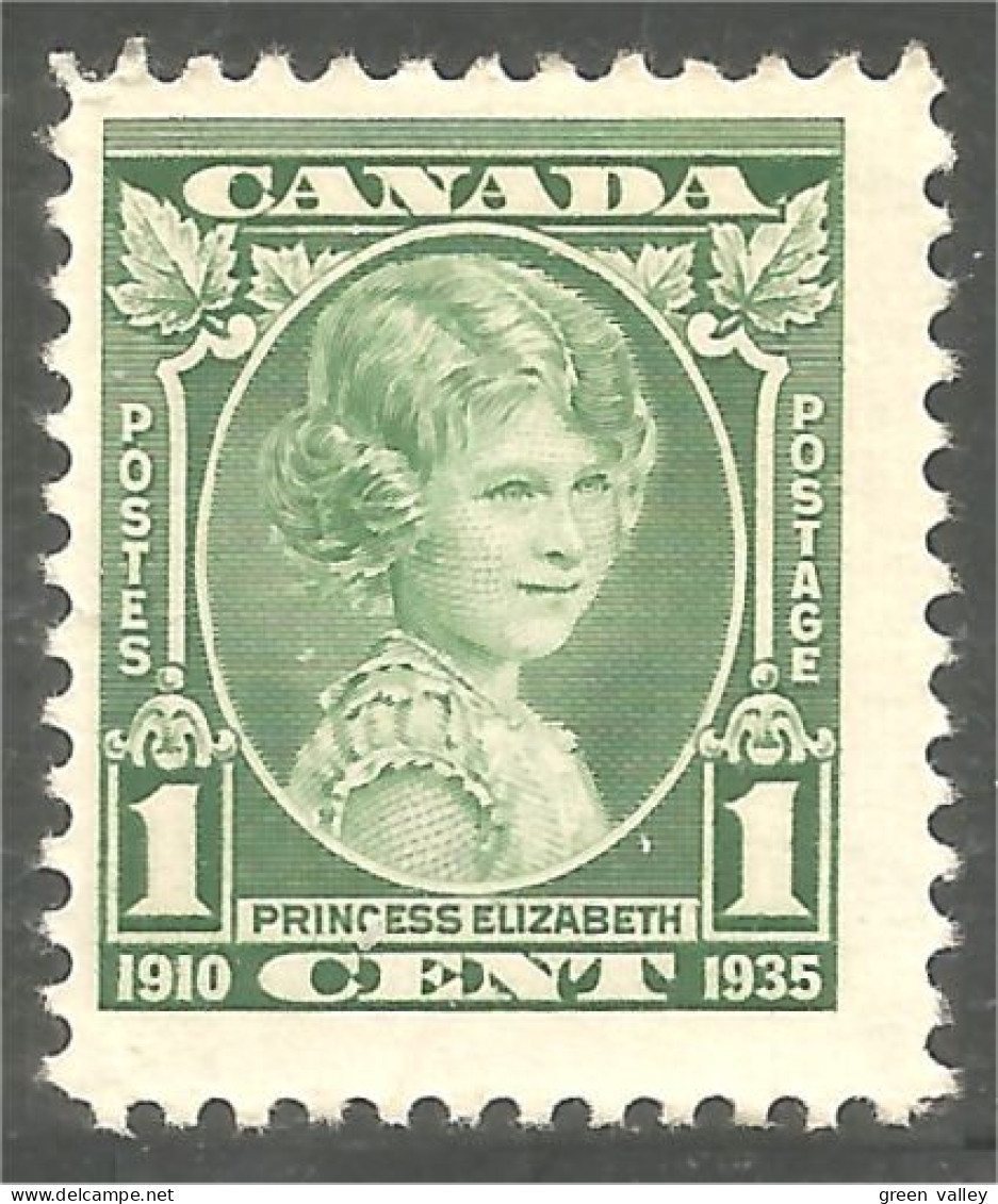 Canada 1935 Princess Elizabeth Silver Jubilee MH * Neuf CH Légère (02-11-3) - Royalties, Royals