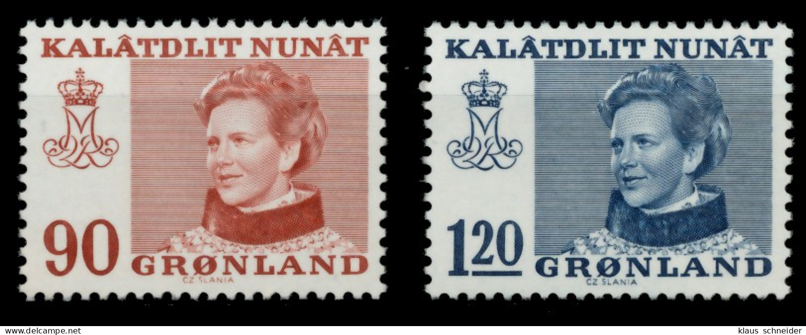 GRÖNLAND Nr 90-91 Postfrisch X90E3FA - Unused Stamps