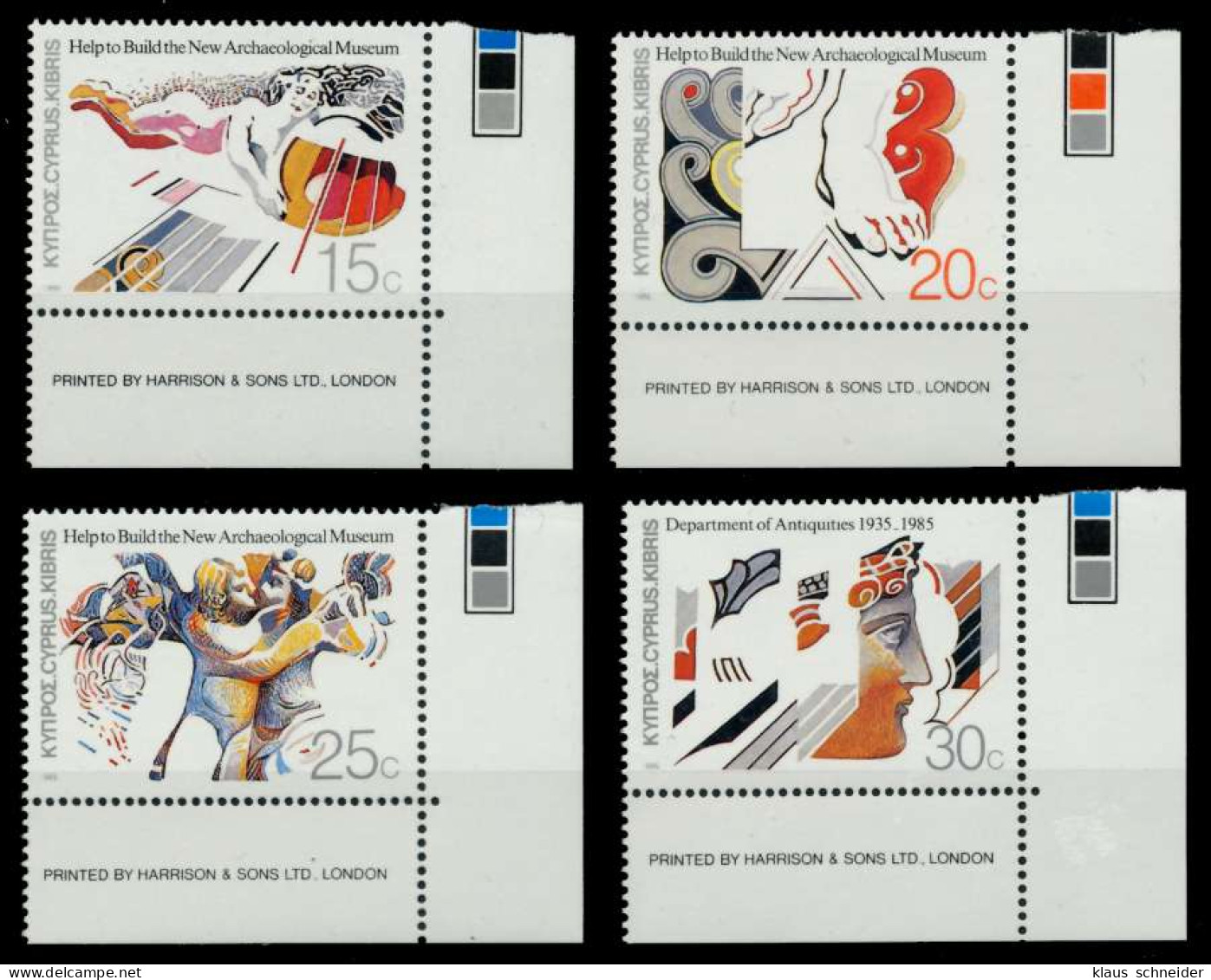 ZYPERN Nr 651-654 Postfrisch ECKE-URE X9226B6 - Unused Stamps