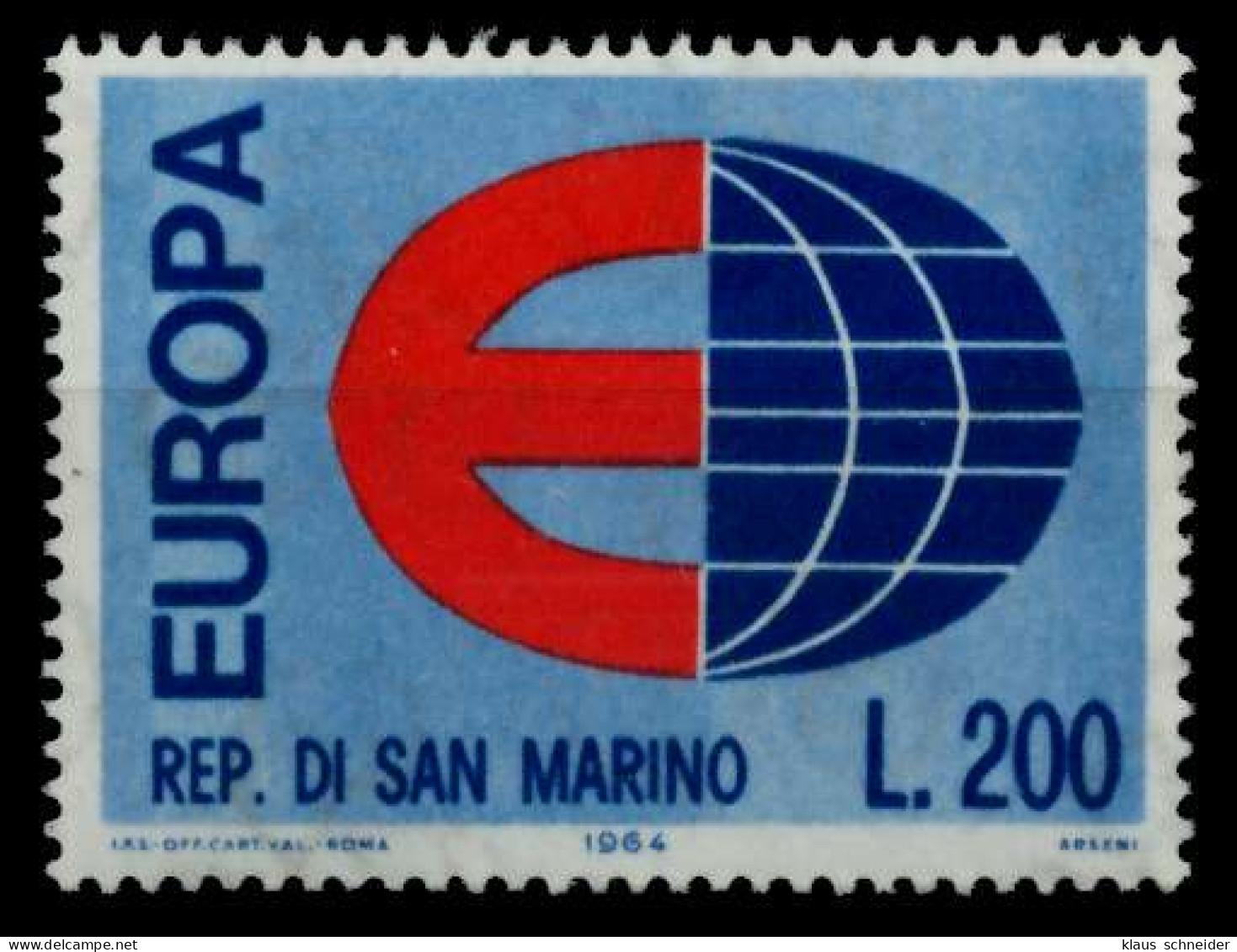 SAN MARINO 1964 Nr 826 Postfrisch S04248E - Unused Stamps